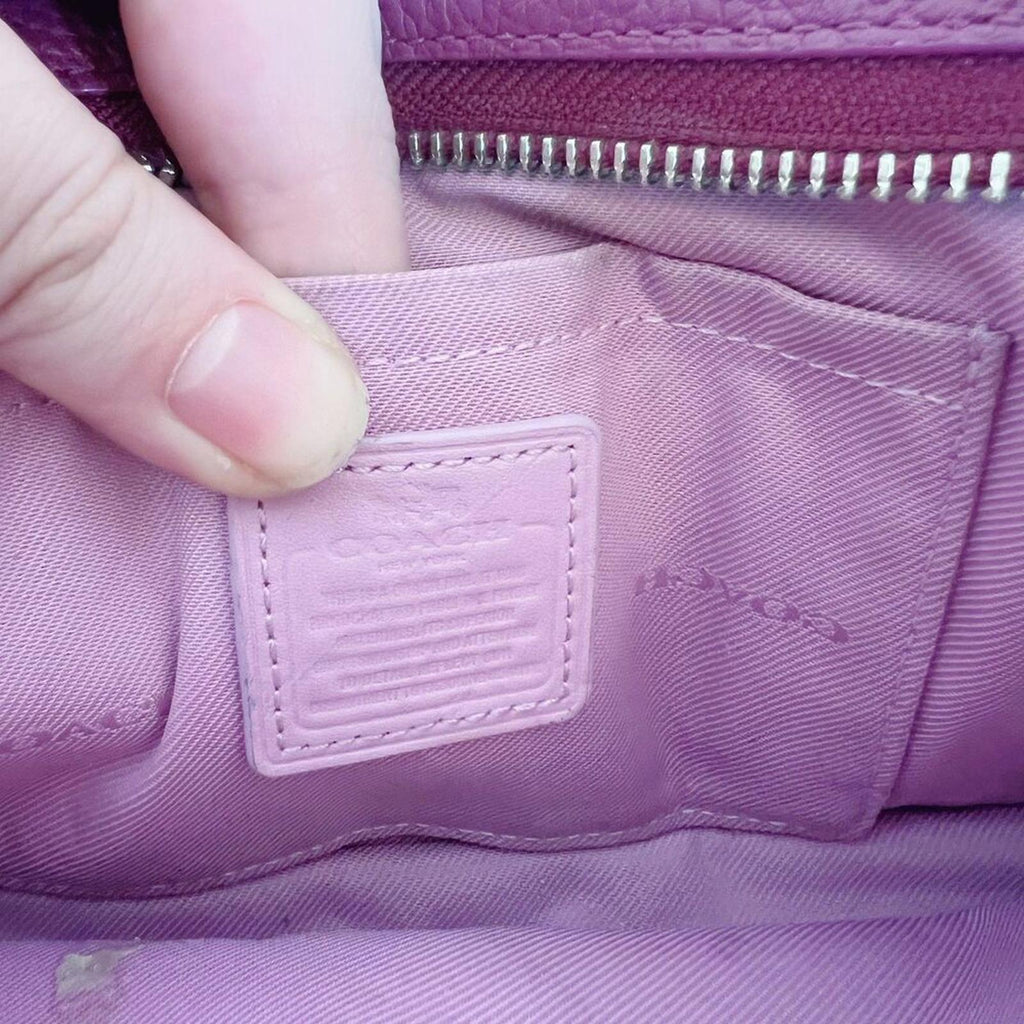 Coach Noa Pop Up Crossbody Bag Berry Maroon Messenger Bag Purse Wallet