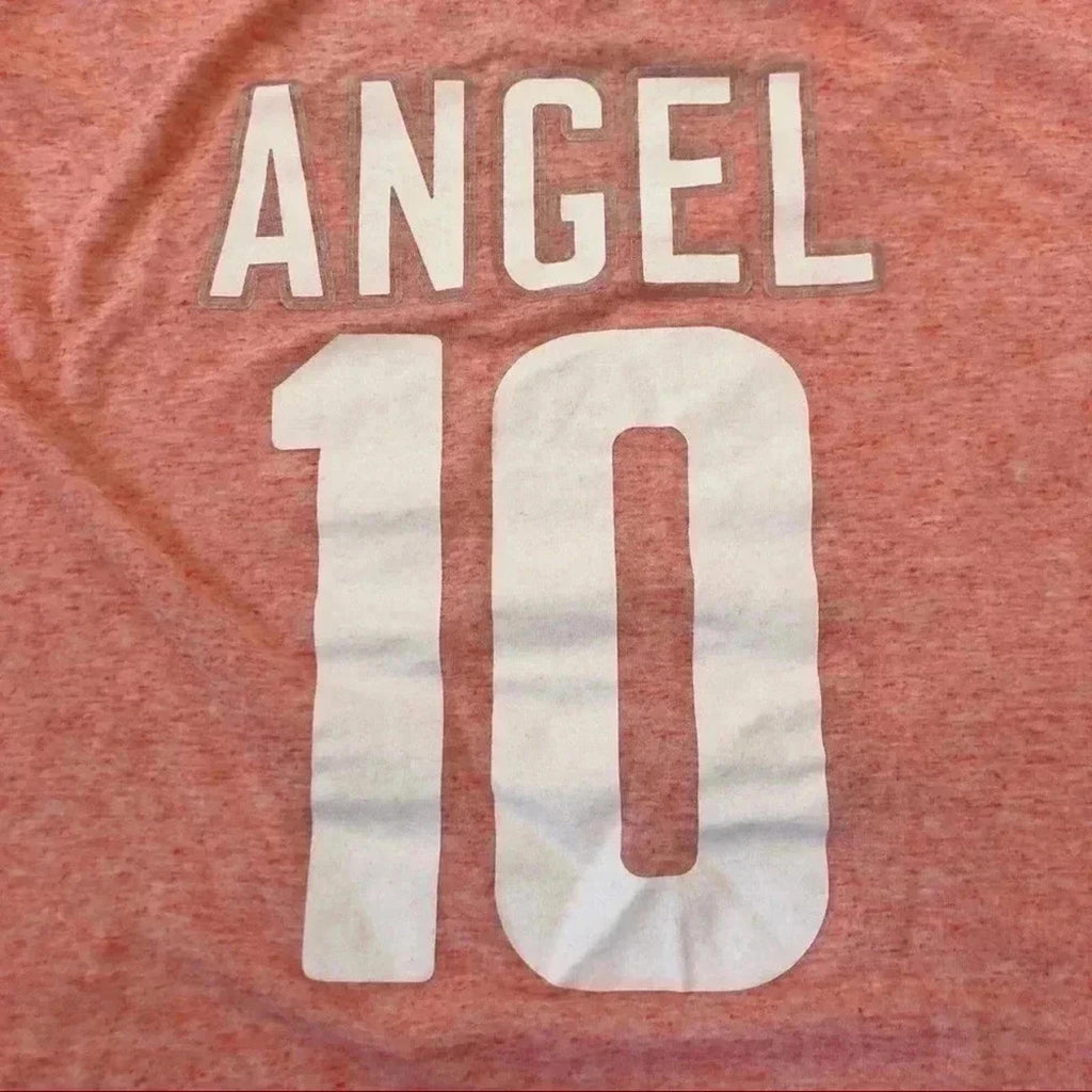 Victoria's Secret VS Angel Heathered Orange V Neck Tee Women's Size S