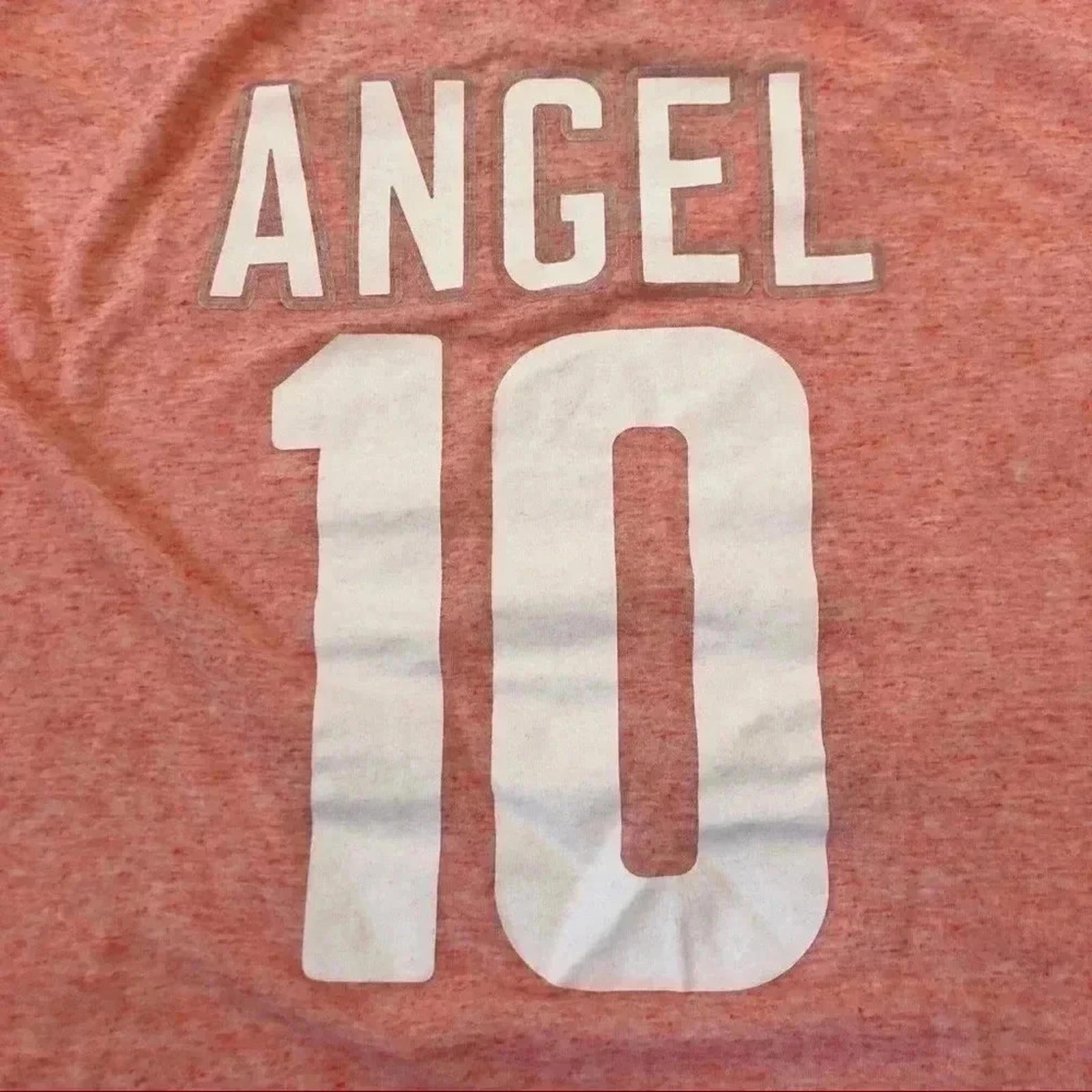 Victoria's Secret VS Angel Heathered Orange V Neck Tee Women's Size S