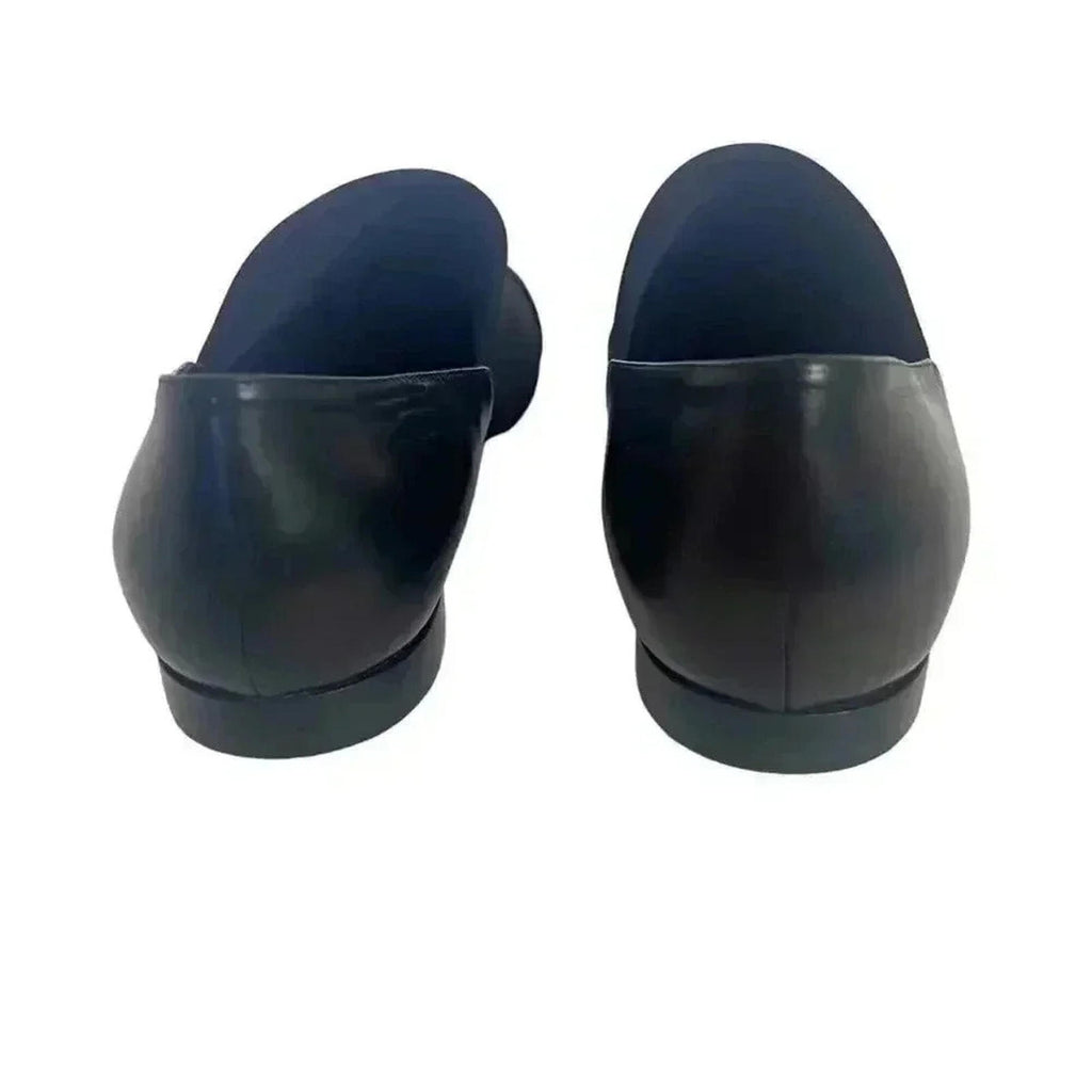 Via. Spiga Tate Black Leather and Neoprene Slip Ons Women's Size 9.5