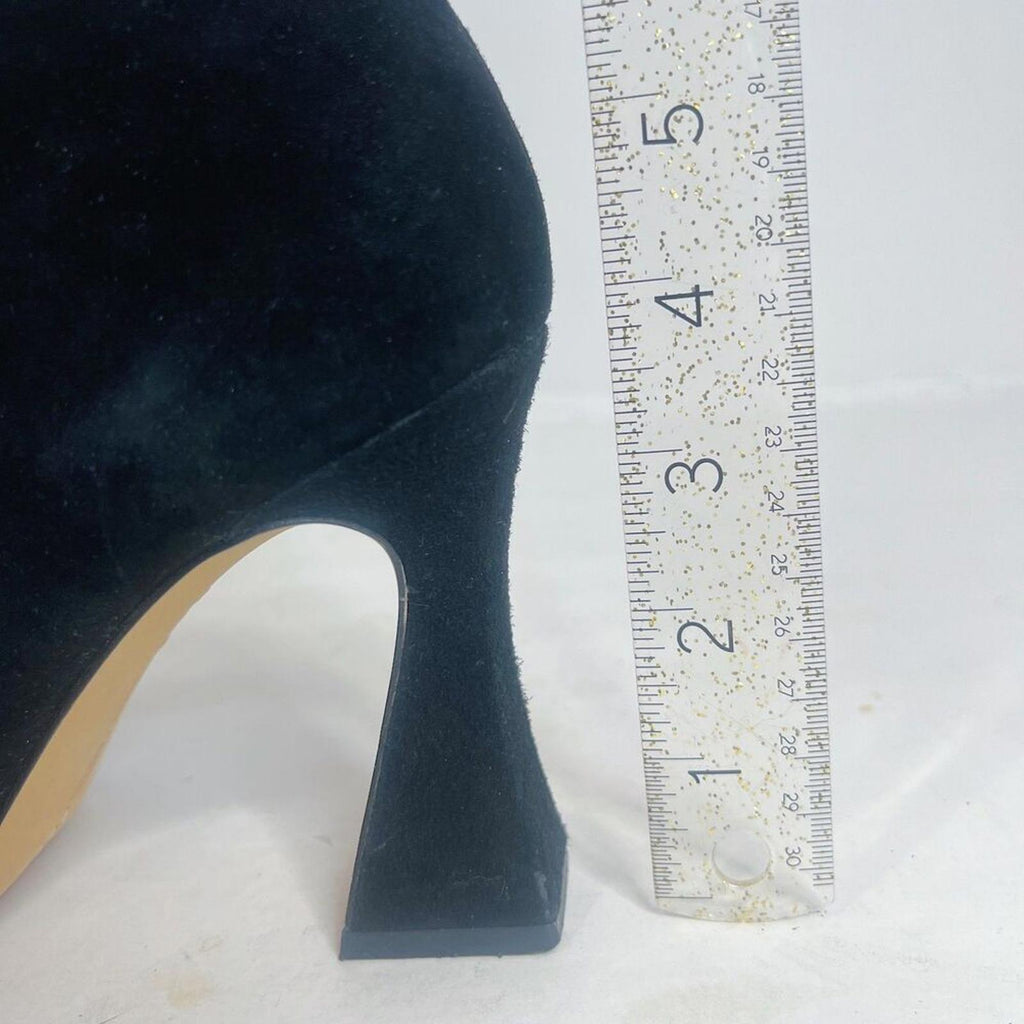 Vince Camuto Avelind Black Suede Dress Bootie Heeled Ankle Boot Size 8