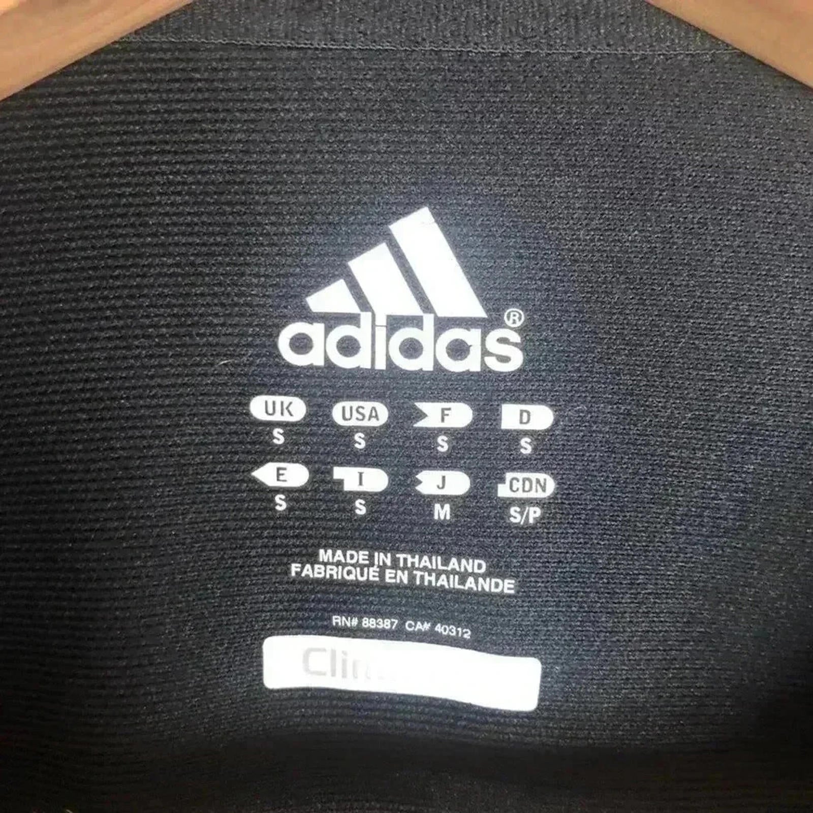 Adidas Striped Sports Zip Up Jacket