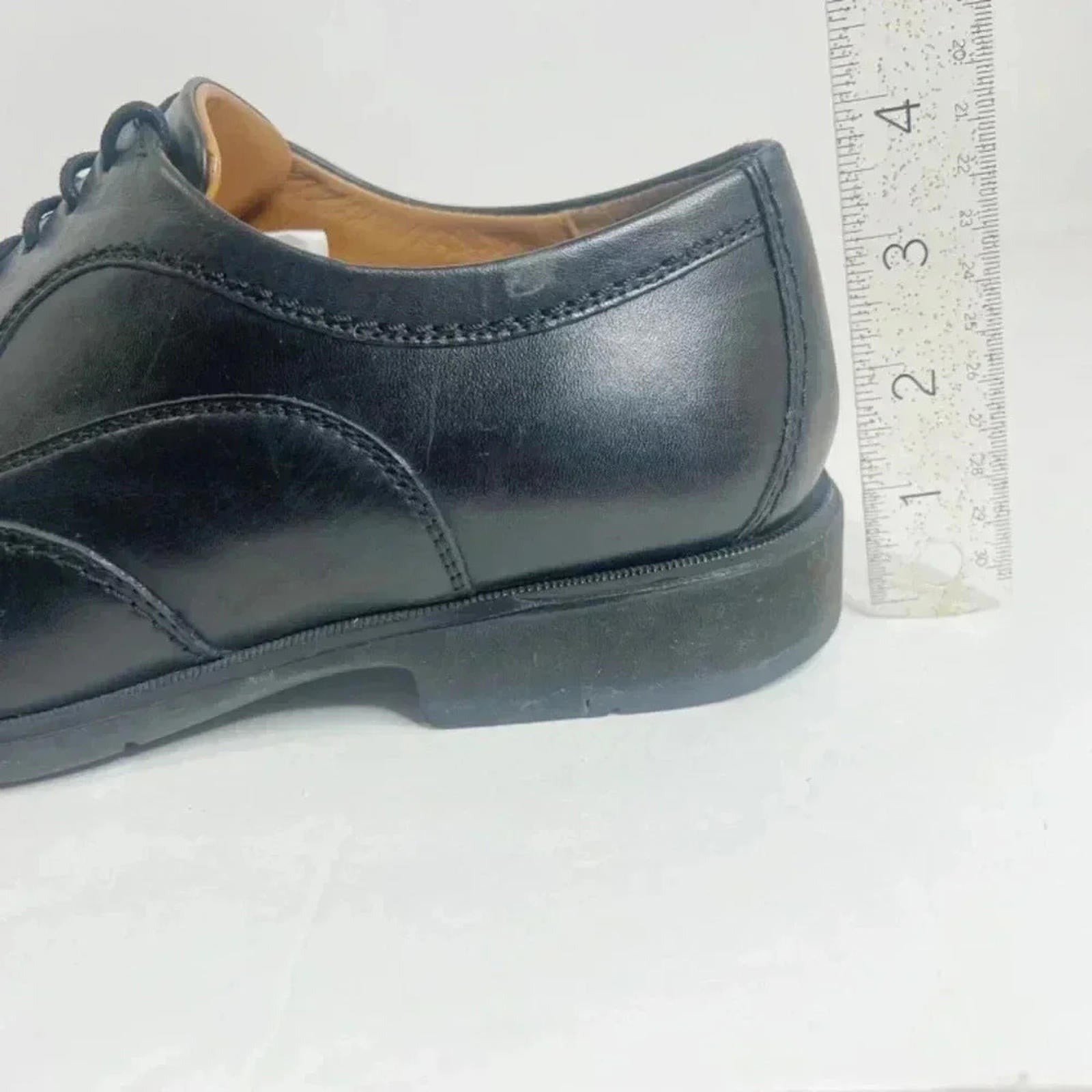Johnston & Murphy Black Leather Wing TIp Men's Shoes Size 10