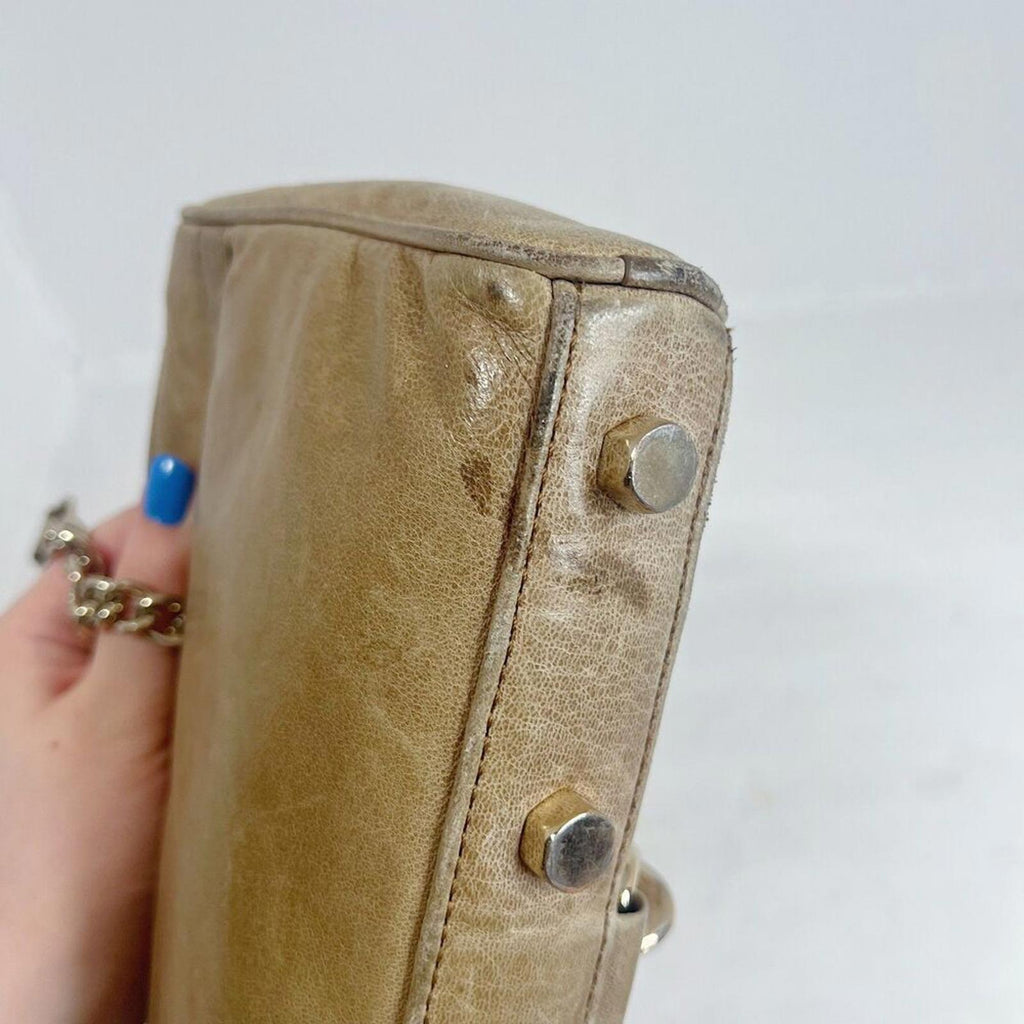 Rebecca Minkoff M.A.C. Taupe Leather Crossbody Bag Purse