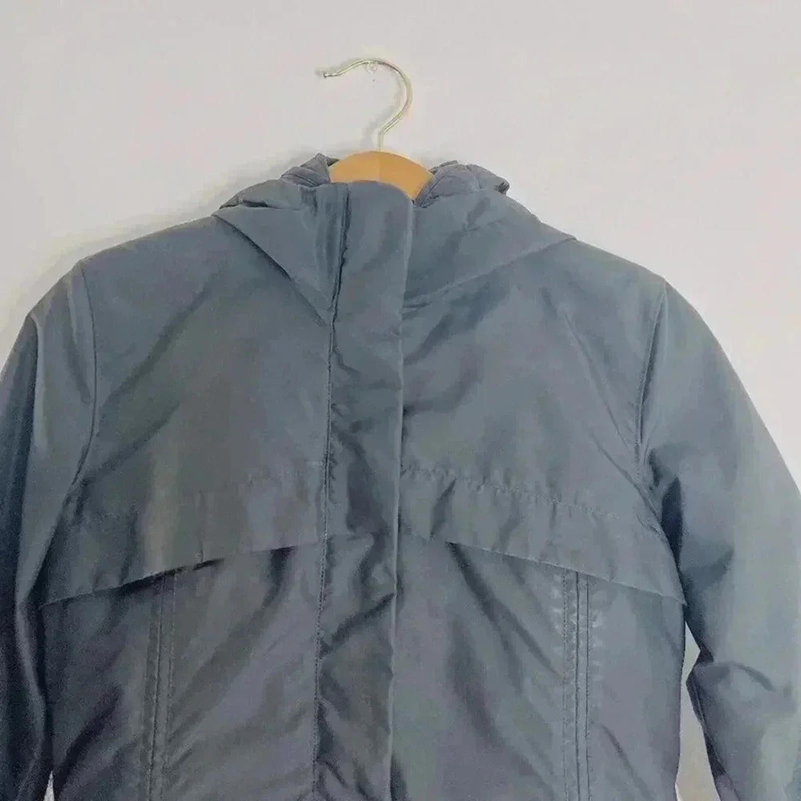 Postcard Black Winter Jacket With Hood Ski Snowboard Jacket Coat Size 4