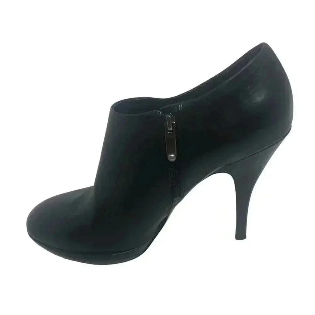 Via Spiga Stiletto Black Leather Heels Stilettos Pumps Boots Women's Size 7