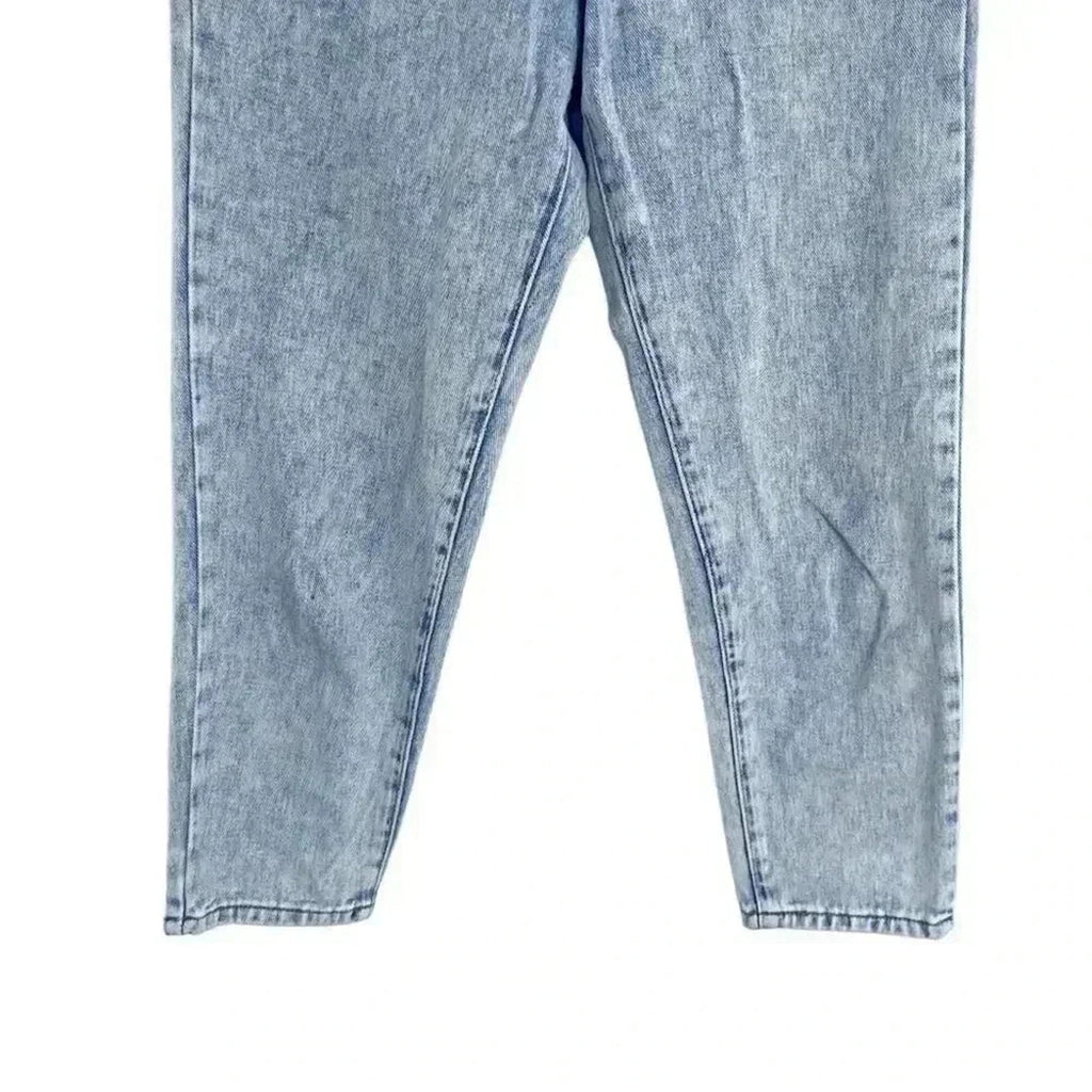Forever 21 Acid Wash Mom Jeans Straight Leg Jeans High Rise Women's Size 28