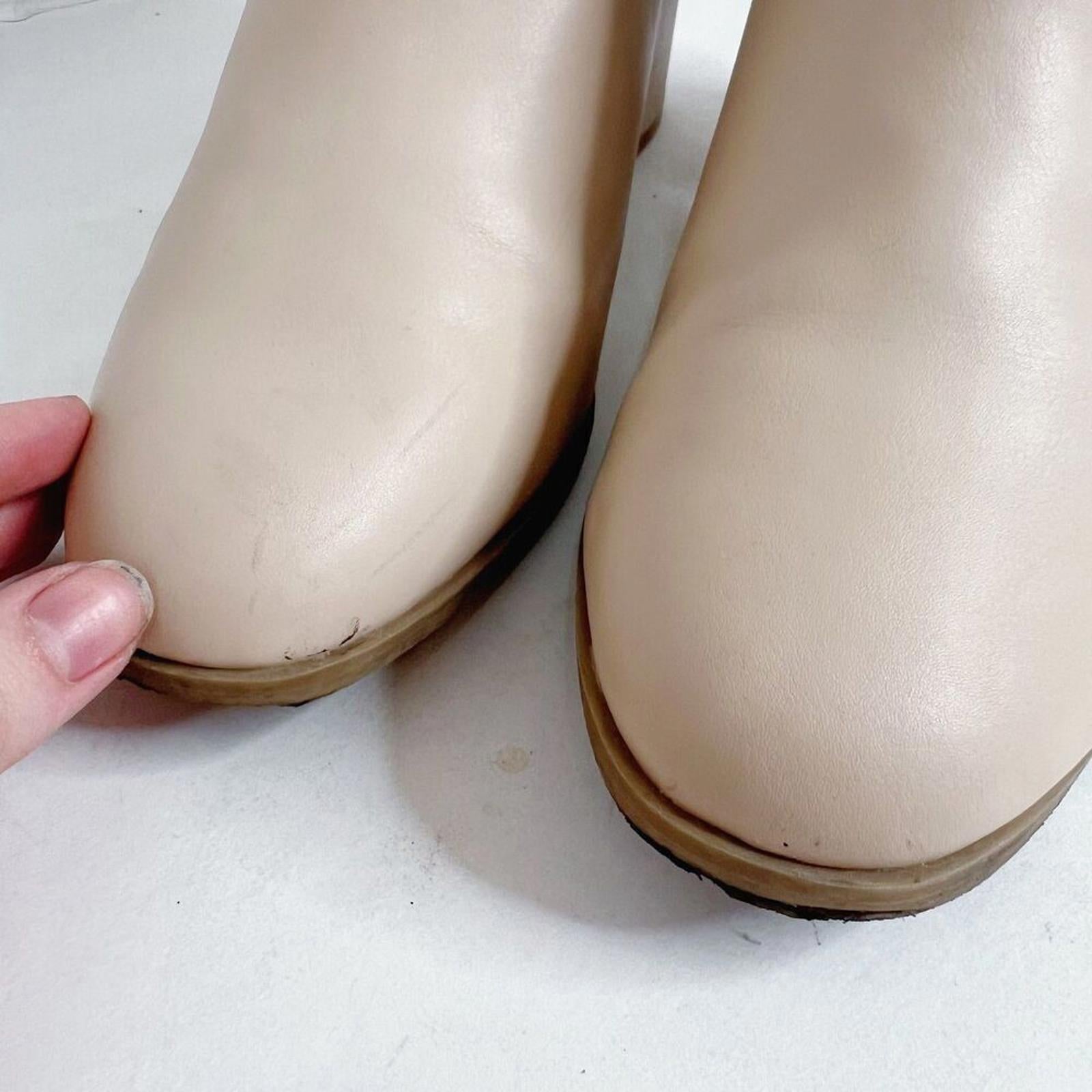 A New Day Janelle Dress Boots Cream Gogo Boots Women's Size 10