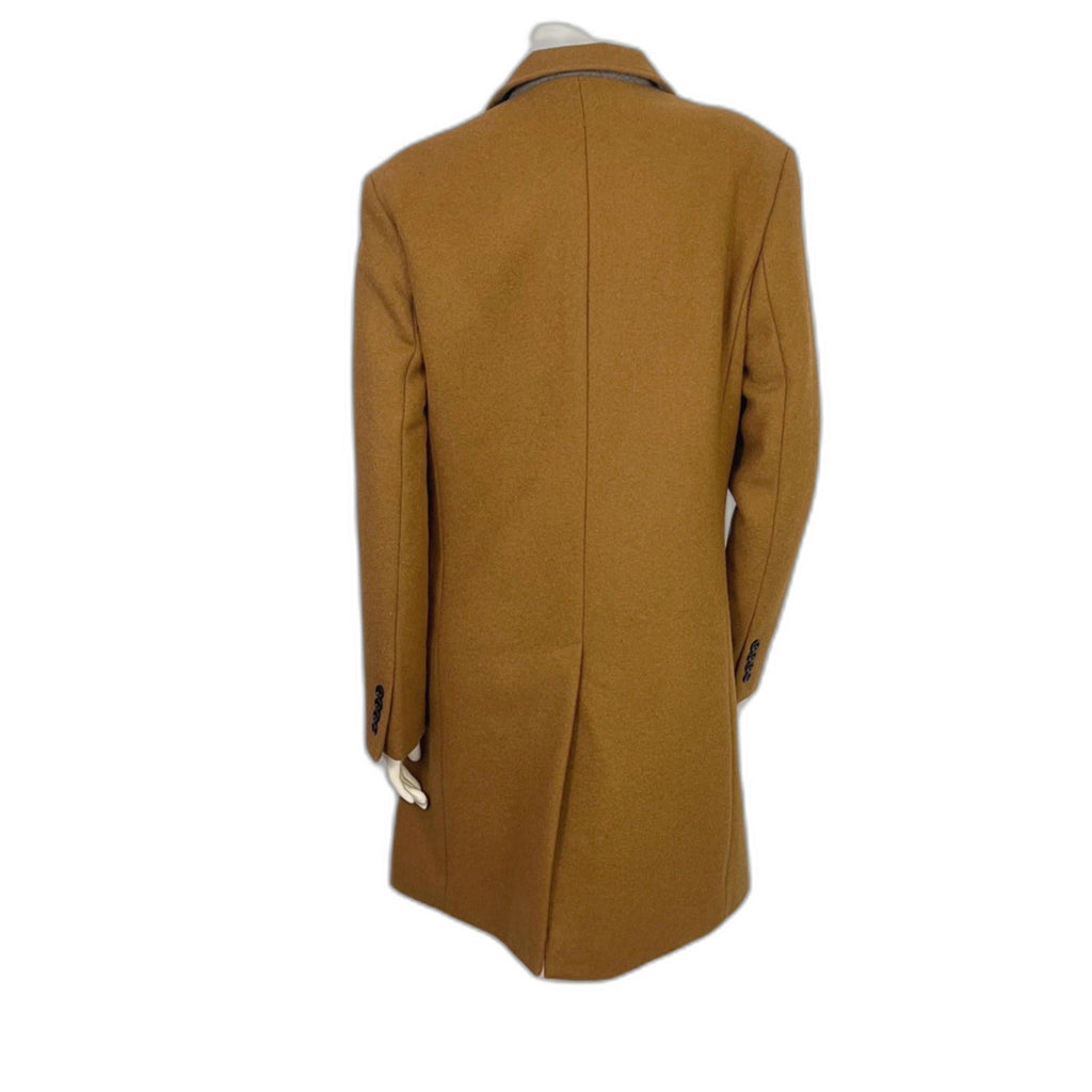J. Crew Men's Thompson Wool Blend Top Coat in Camel Size 38