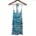 NWT Beto Simone Tank Tunic Dress Tie Dye Tiger Swim Coverup Beach Women's Size S