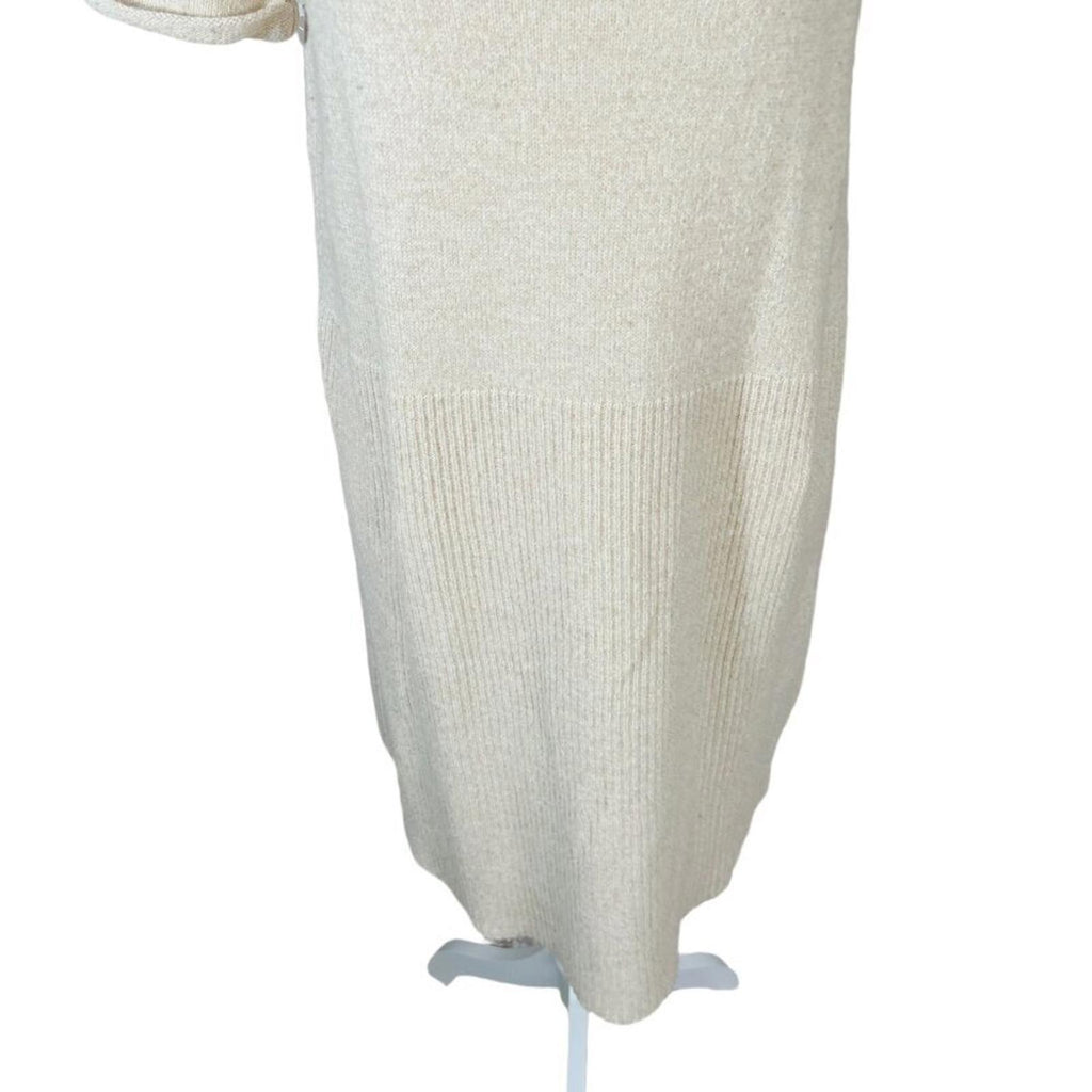 Anthropologie Cream Short Sweater Dress Knit Dress Women's Size XS
