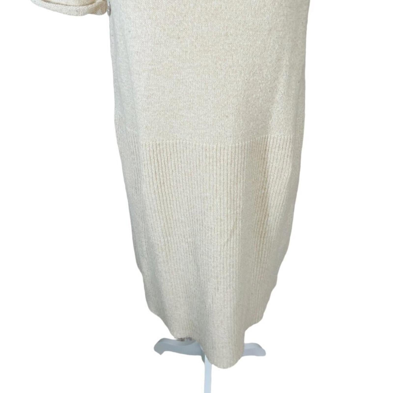 Anthropologie Cream Short Sweater Dress Knit Dress Women's Size XS