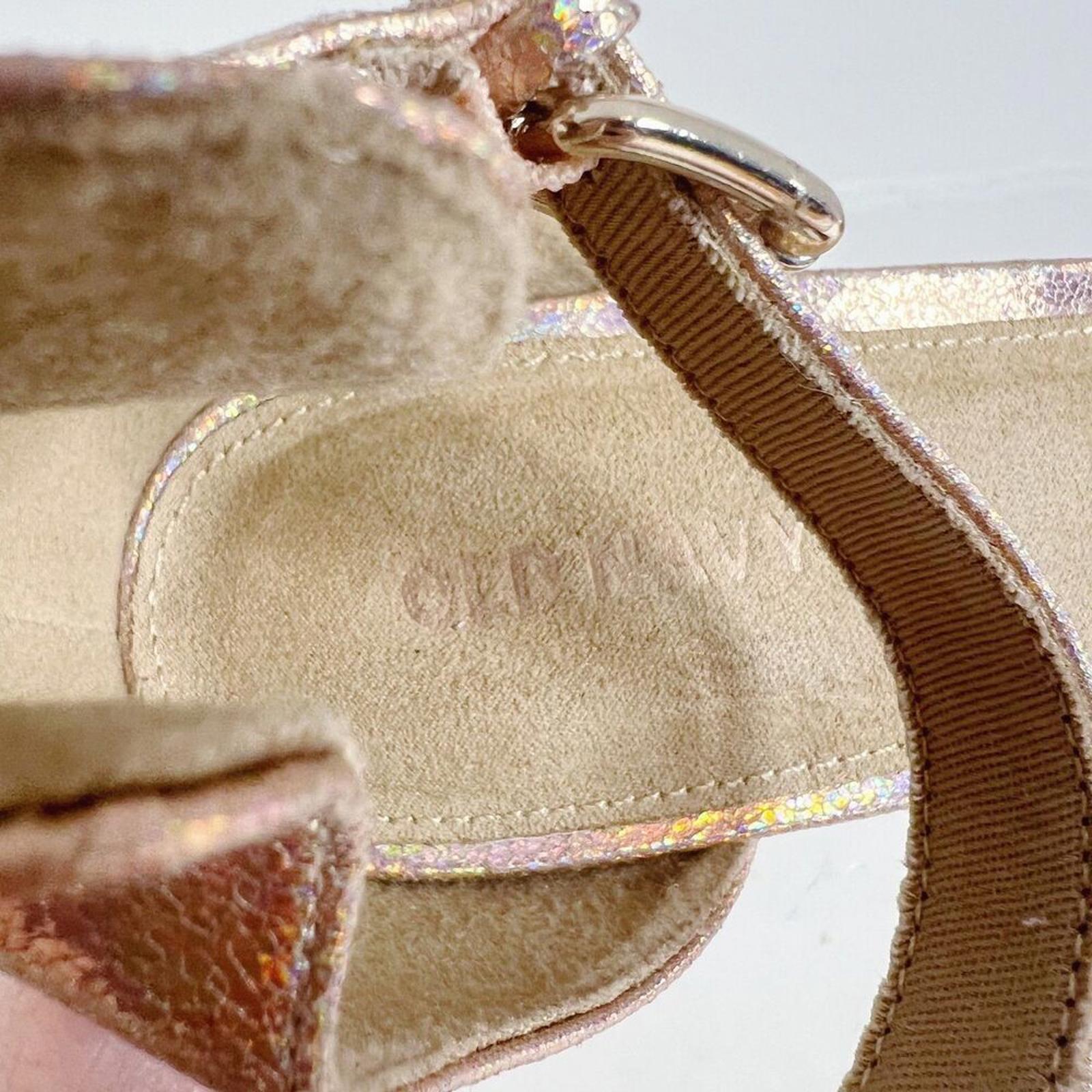 NWOT Old Navy Rose Gold Metallic Block Heel Sandals Pumps Size 9.5