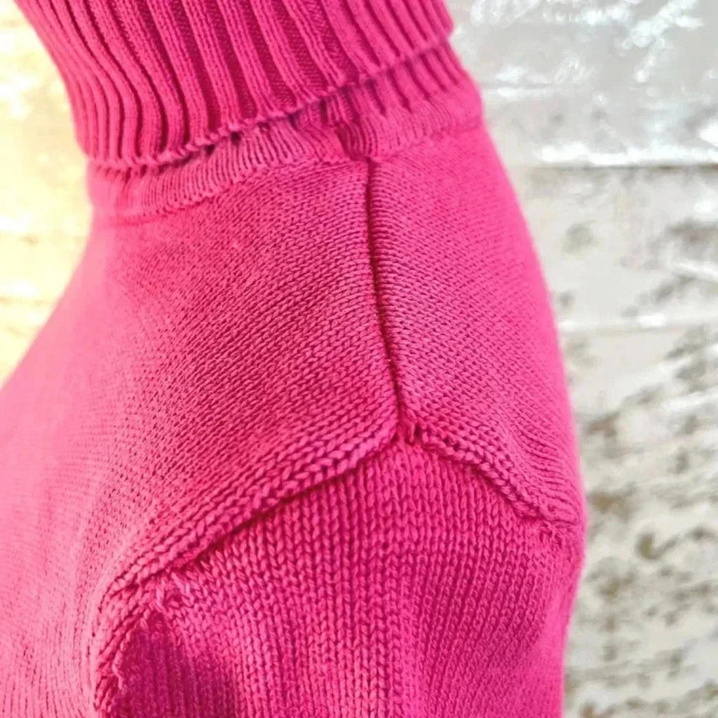 y2k Vintage True Grit Pink Knit Turtleneck Size XS