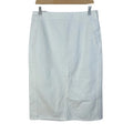 Uniqlo White Denim Pencil Skirt Knee Length Women's Size 10