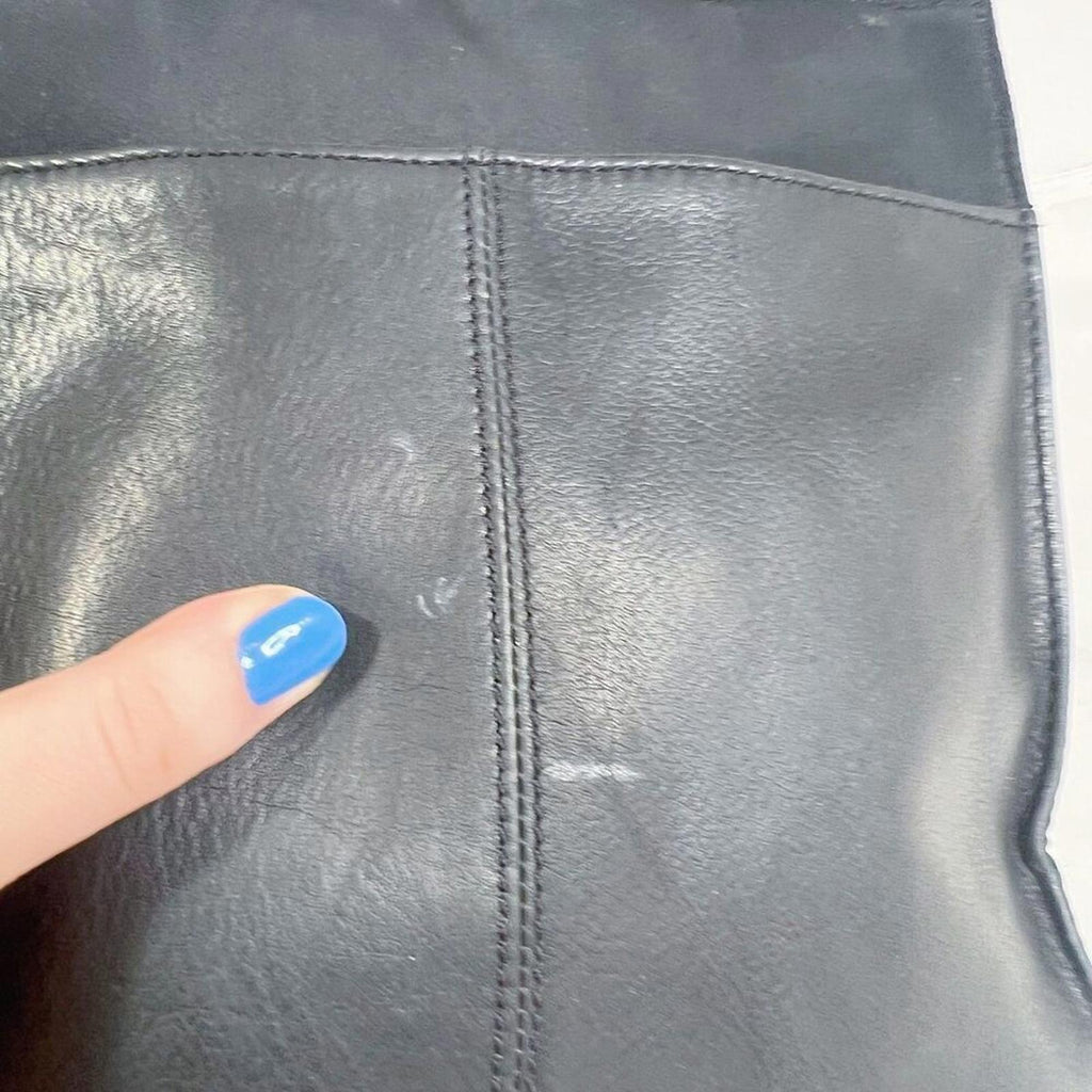 Vintage Fossil Black Leather Shoulder Bag Grunge Punk Rockstar Girlfriend