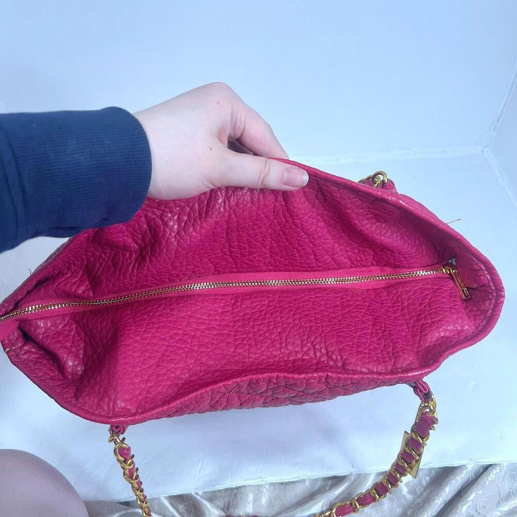 Amrita Singh Alaya Women's Berry Handbag Hot Pink Quilted Faux Leather Purse