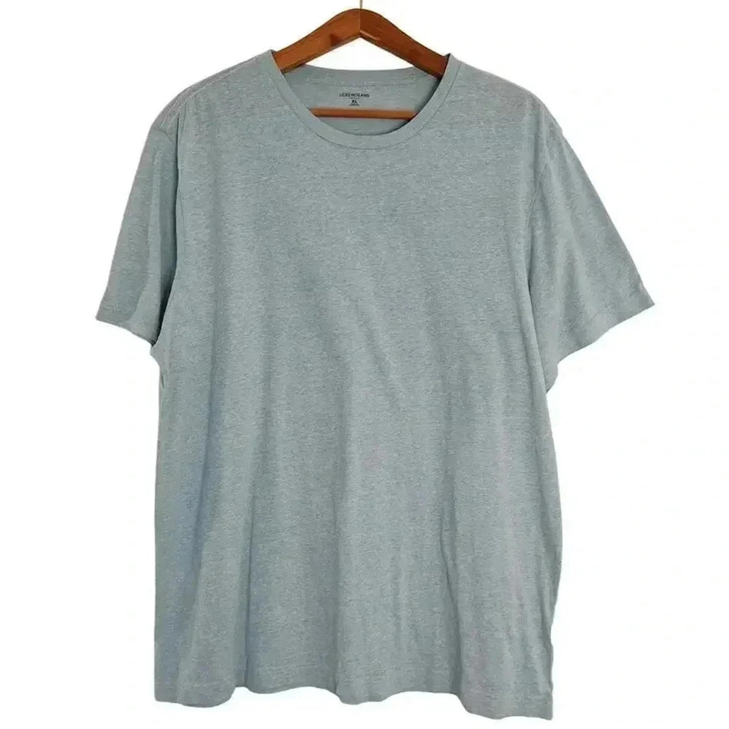 J Crew Men's Light Blue Heathered Crewneck T Shirt Size XL