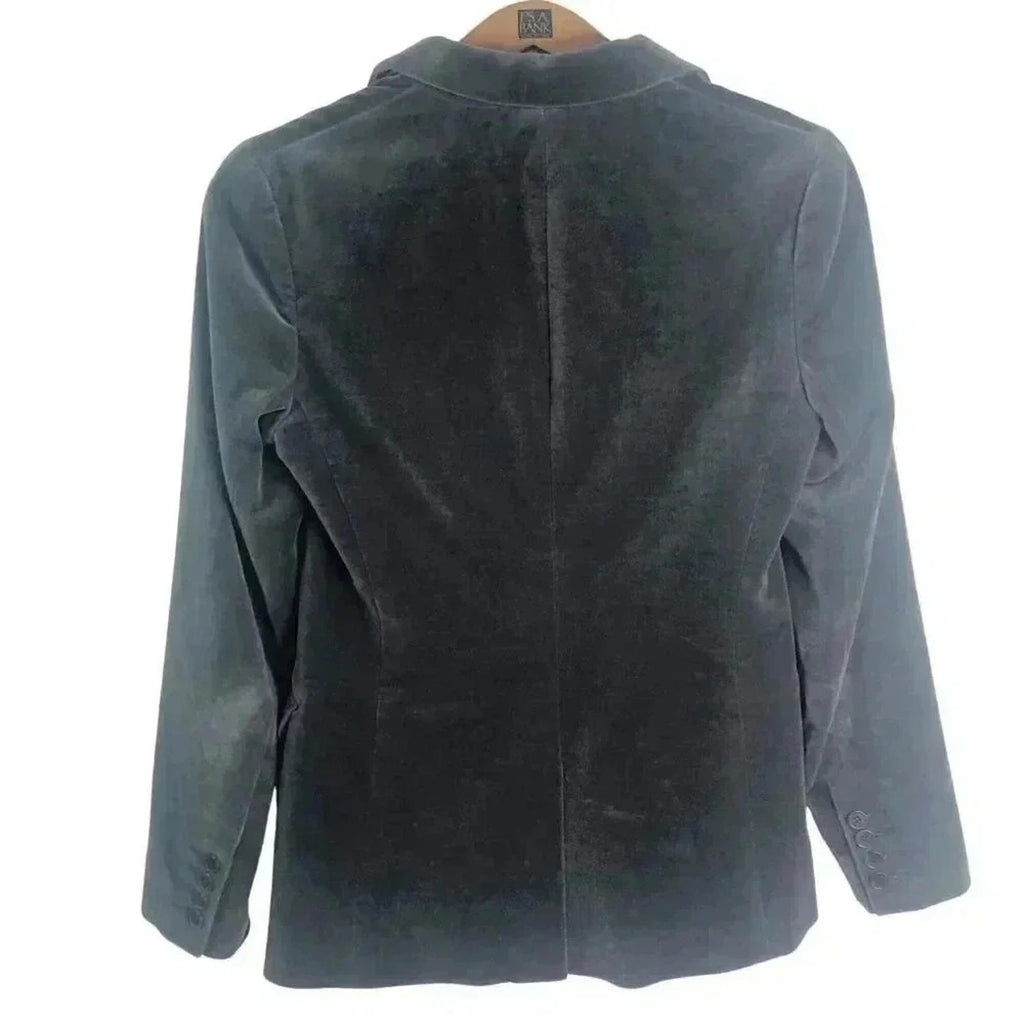 Theory Joelle Grey Velvet Blazer Women's Size 4