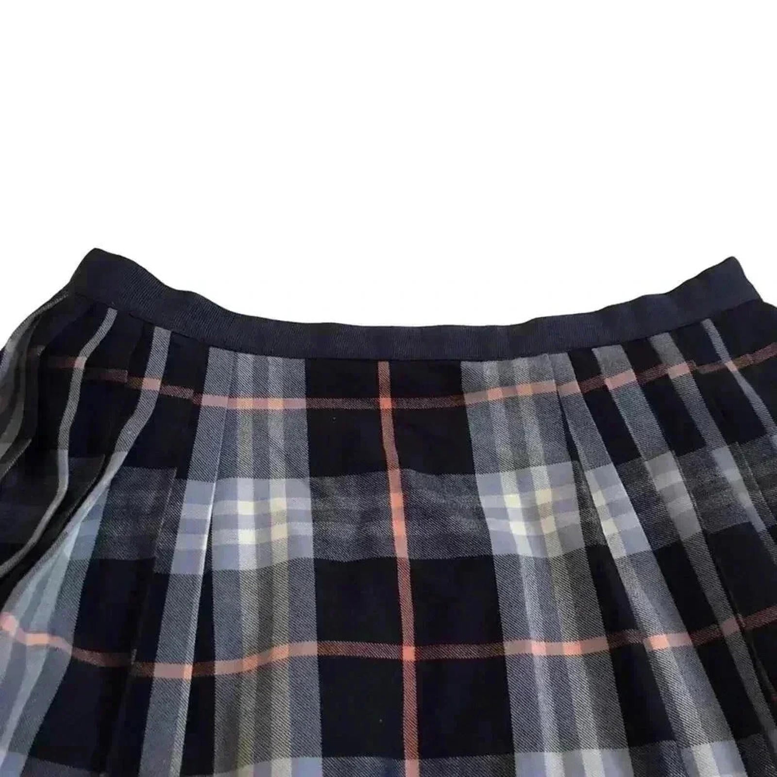 NWOT Urban Outfitters UO Silence + Noise Plaid Skirt Pleated Blue Pink Size S