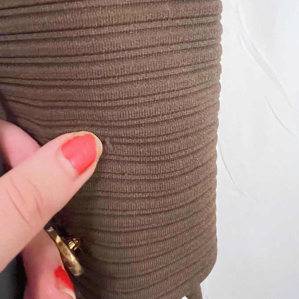 Vintage 1960s Gano Downs Denver Brown Ribbed Jacket Old Money Coat Size 10