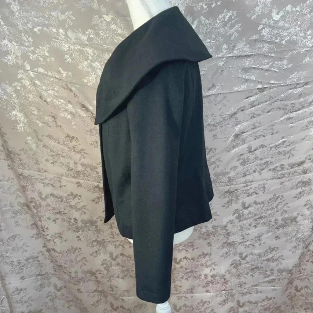 Harve Benard Women's Vintage Black Cape Jacket Size M