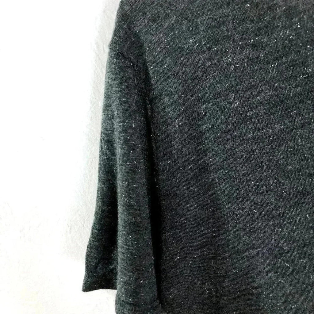 Splendid Grey Silver Accents Soft V Neck T Shirt Women's Size S