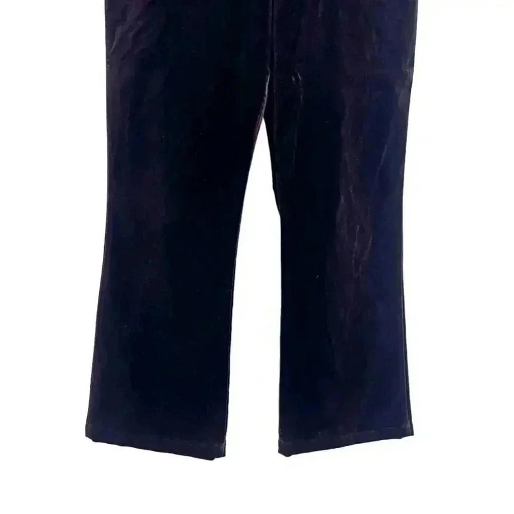 St. John Vintage Brown Velvet Flared Pants Women's Size 4
