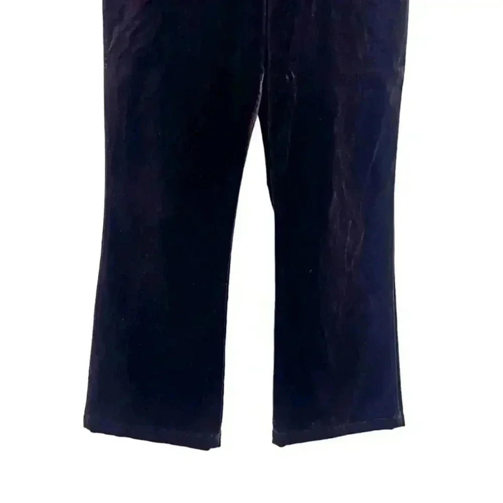 St. John Vintage Brown Velvet Flared Pants Women's Size 4