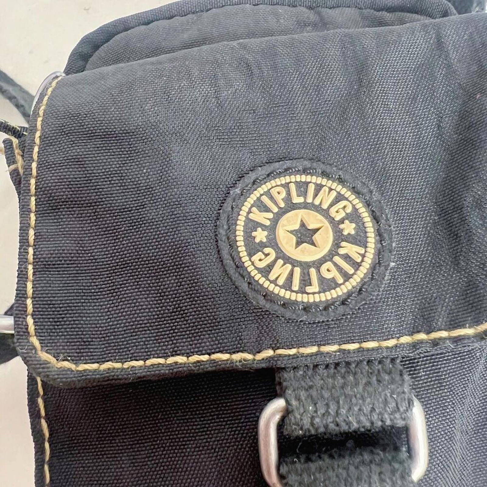 y2k Kipling Black Nylon Mini Bag Crossbody Streetwear
