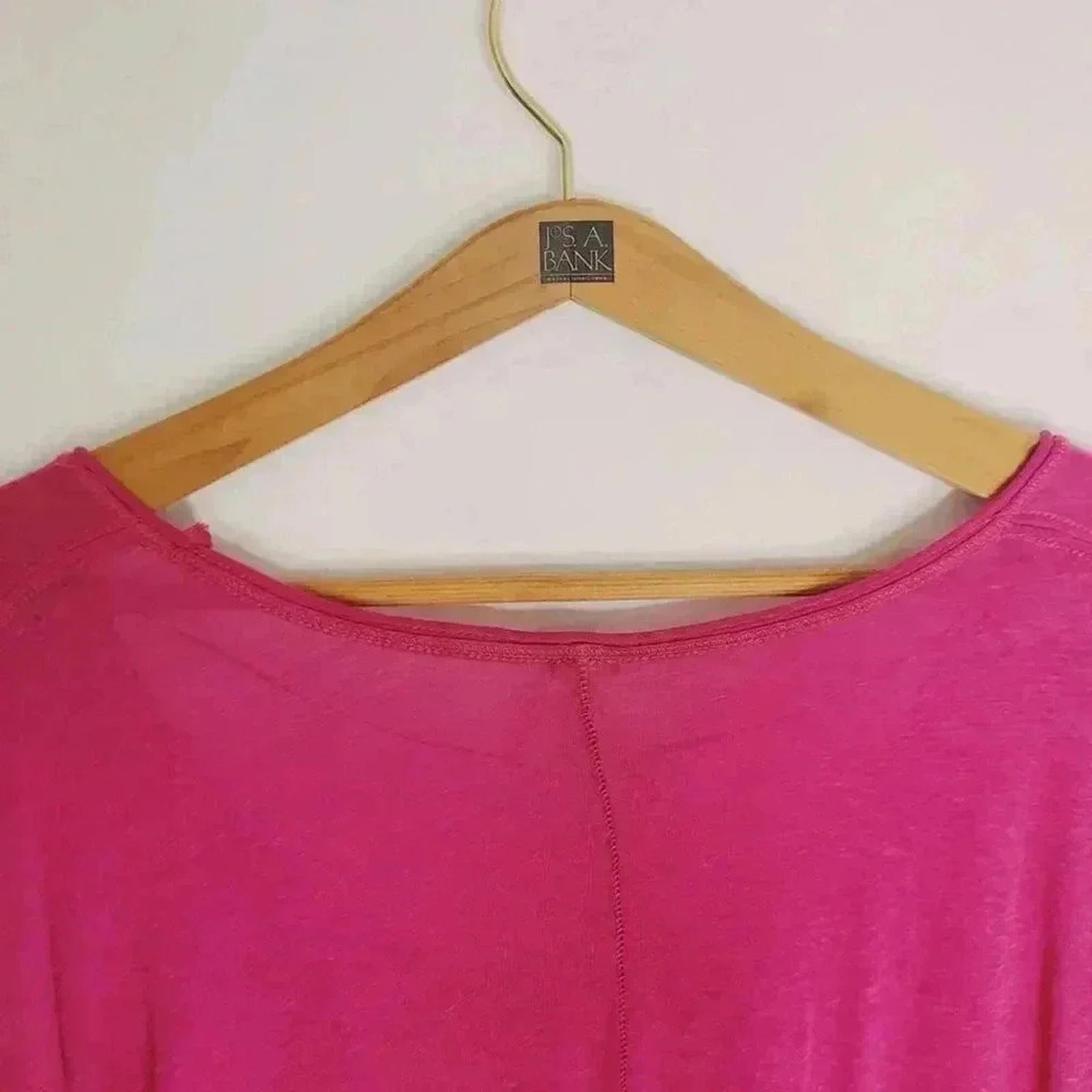 NWT Free People We the Free Long Sleeved Pink Fuscia Top Women's Size XS