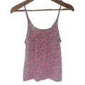❤️ 3/$15 Aerie Pink Purple Floral Cami Tank Top Women's Size S