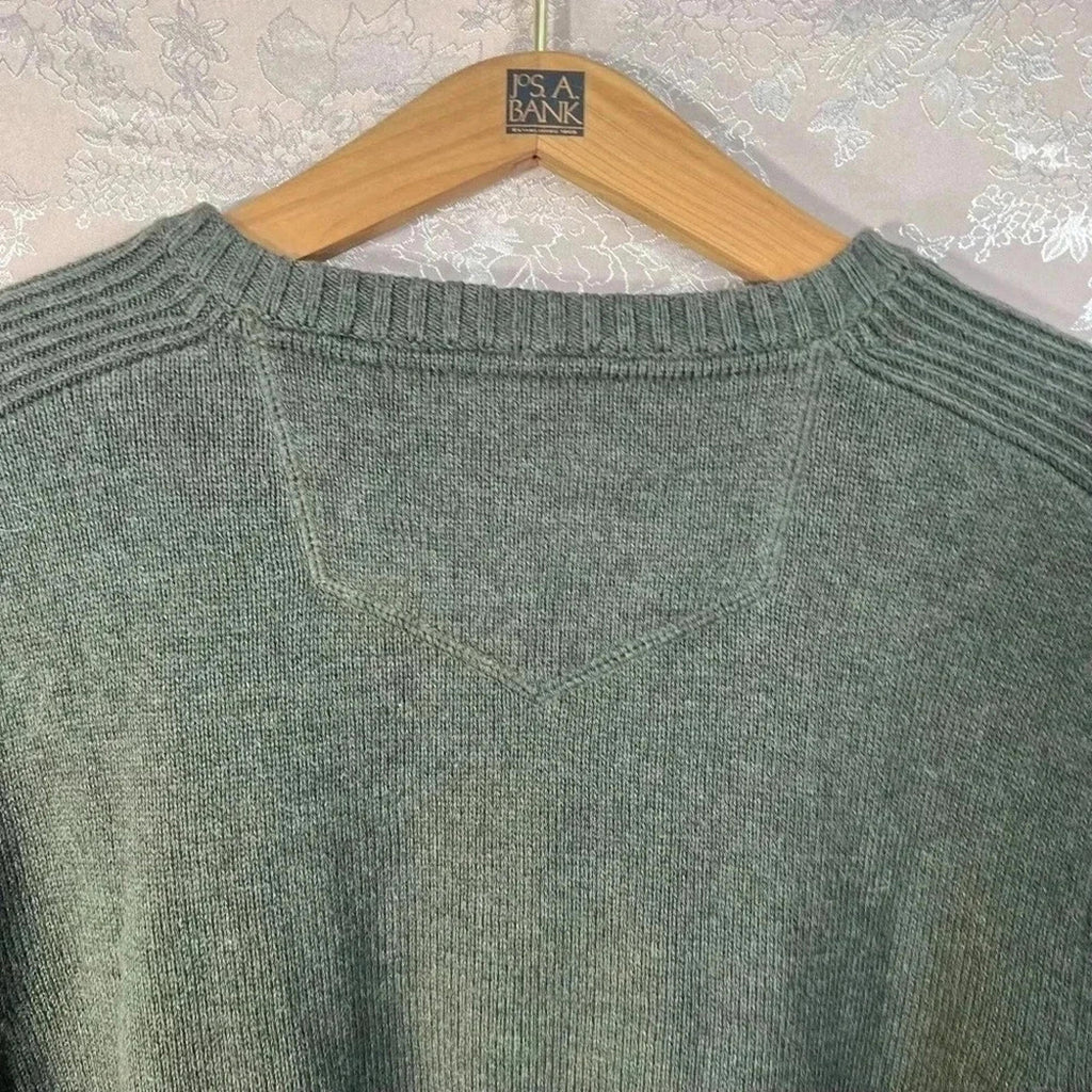 Eddie Bauer Men's Green Crewneck Sweater Knit Size L