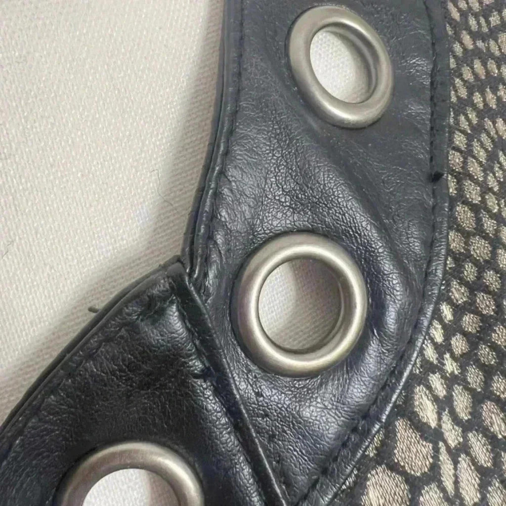 Vintage Ami Snakeprint Faux Leather Vest With Rivets Size M Punk Alternative
