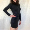 NWOT Athleta Charcoal Long Sleeved Dress Women's Size S
