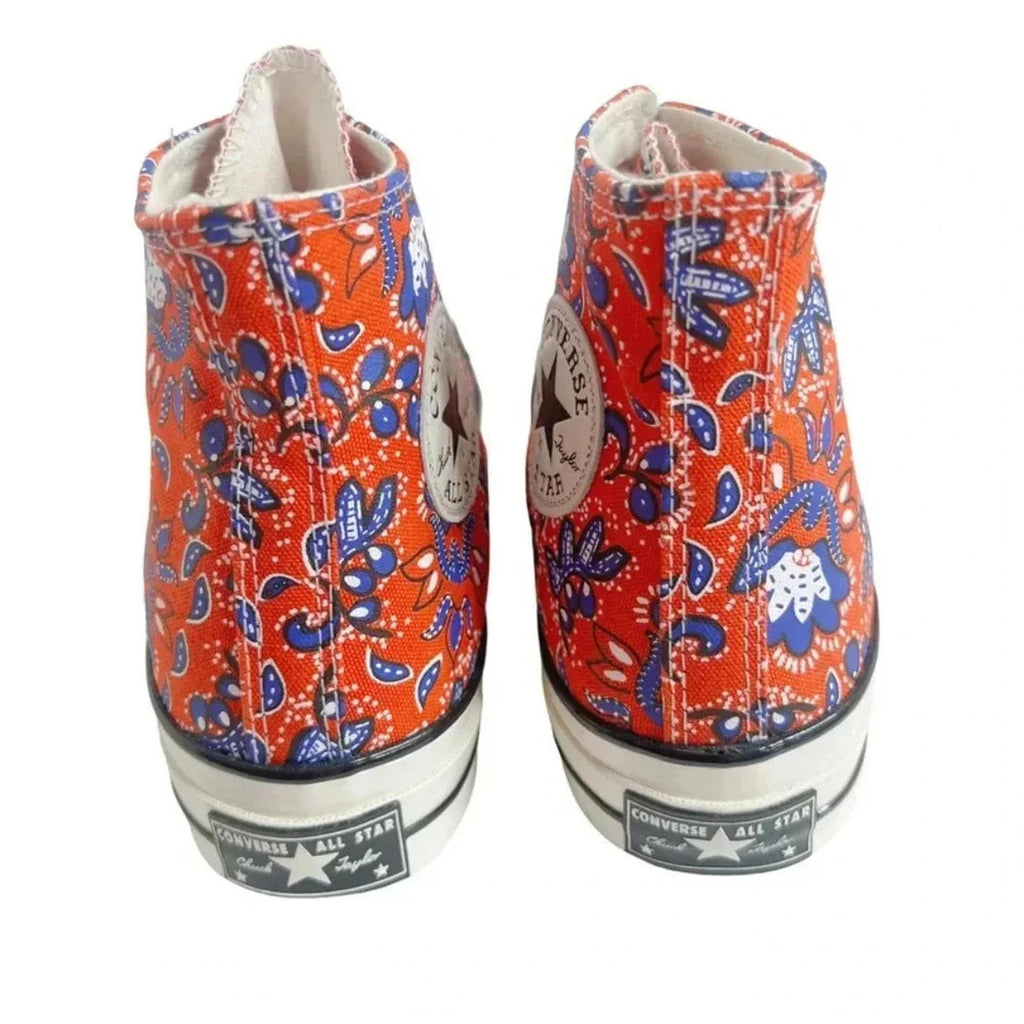 Like New Converse Chuck 70 High Rise Paisley Habanero Red Men's 7 Women's 9