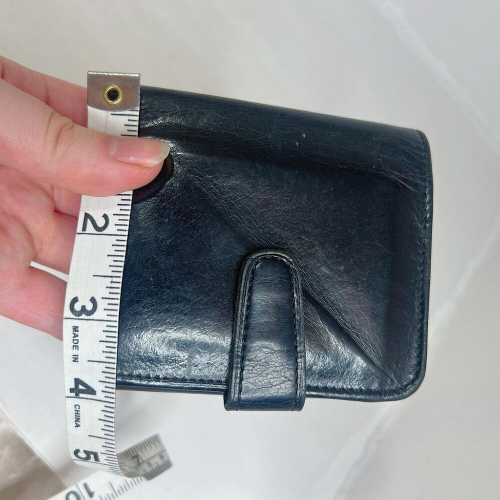 Vintage Coach Black Leather Bifold Wallet Soft Leather Credit Card Holder