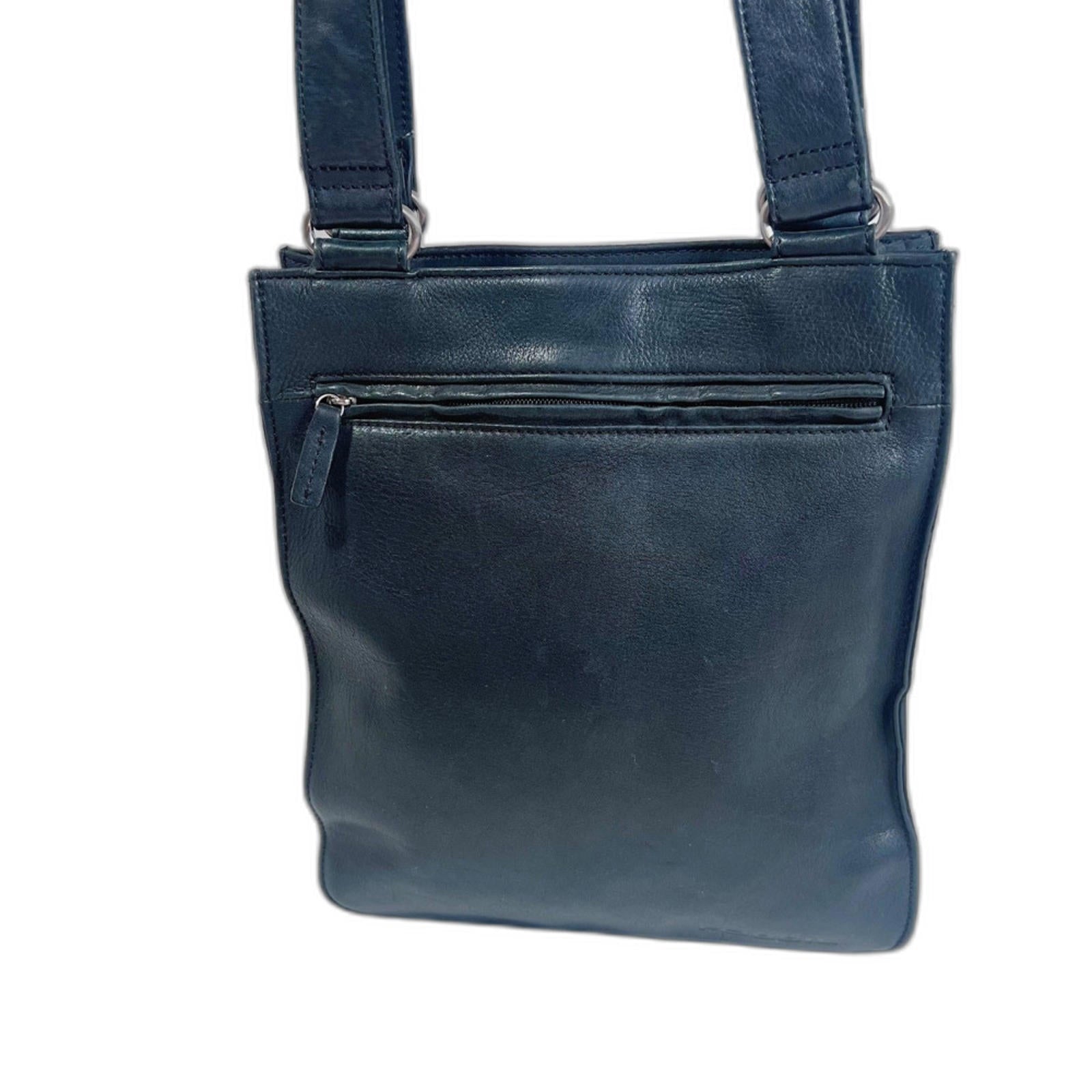 Vintage Fossil Black Leather Shoulder Bag Grunge Punk Rockstar Girlfriend