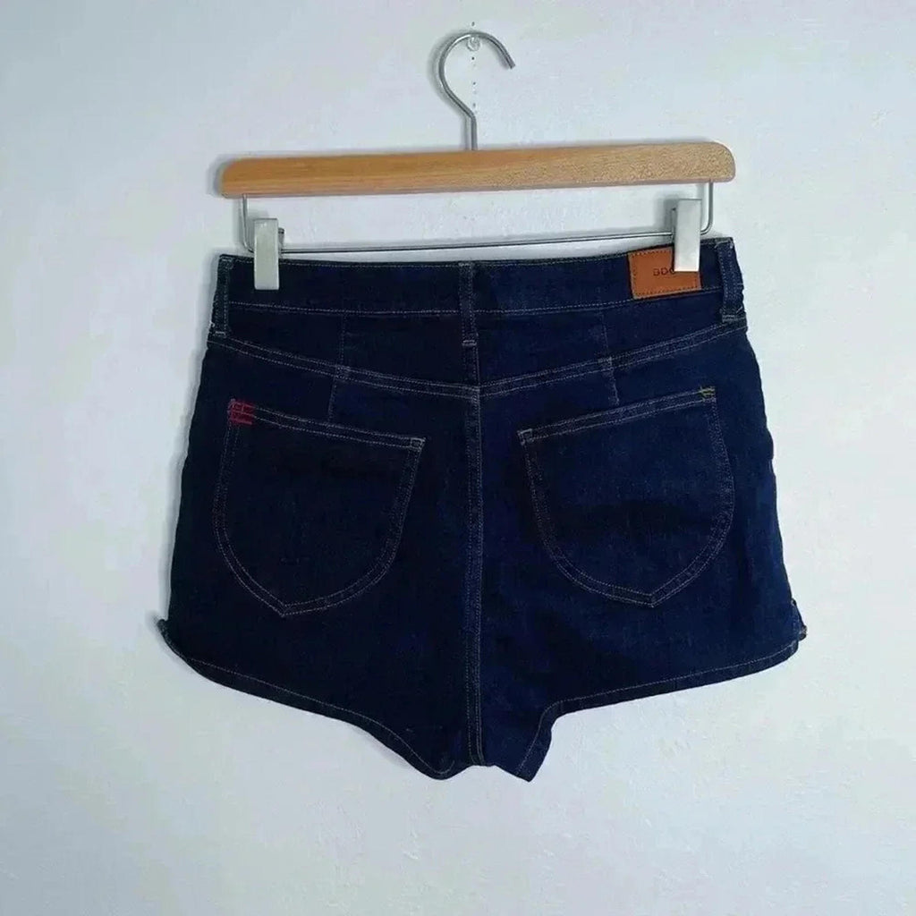 BDG Super High Rise Spade Pinup Jean Shorts Dark Wash Women's Size 27