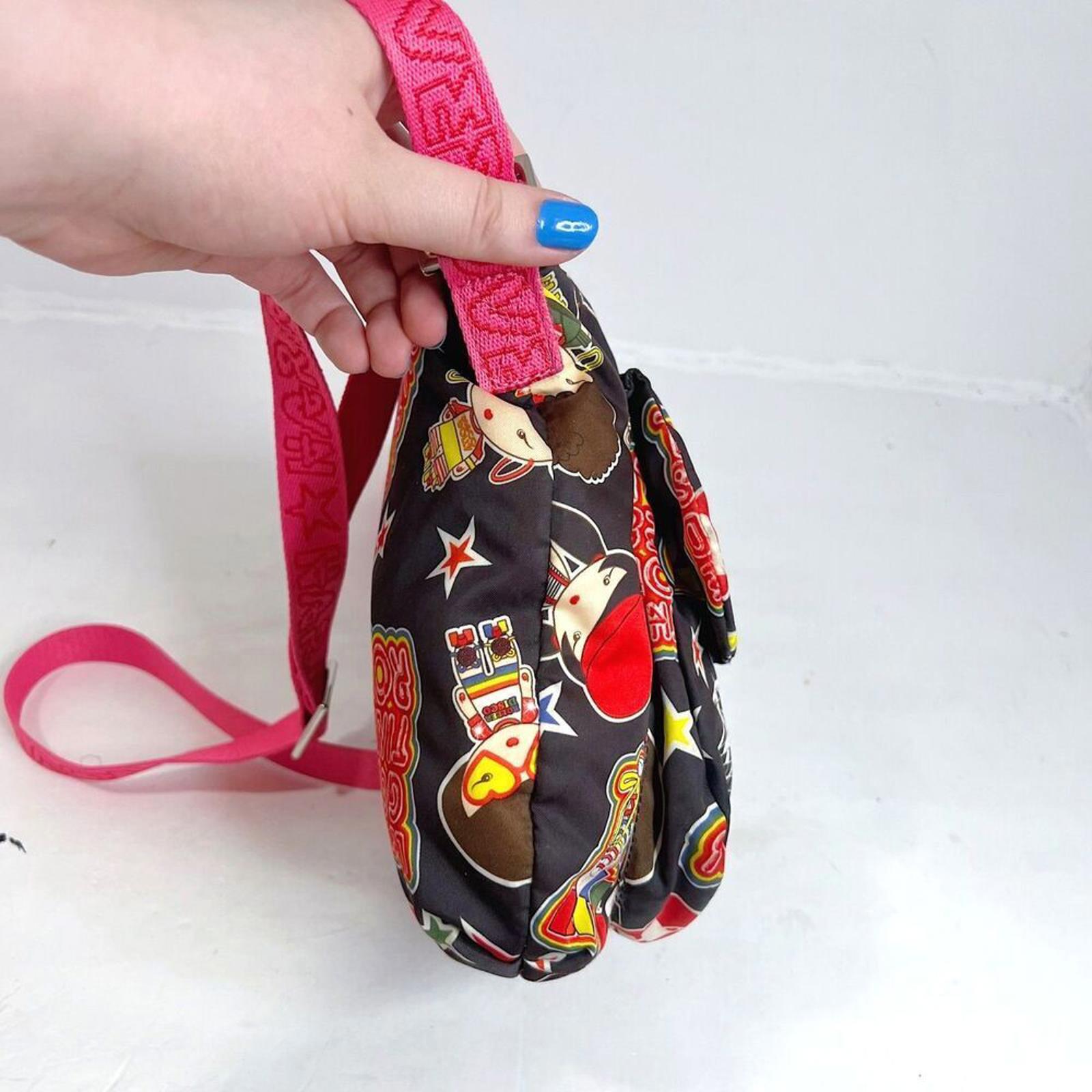 Harajuku Lovers y2k Roller Disco Gwen Stefani Black Shoulder Back Crossbody