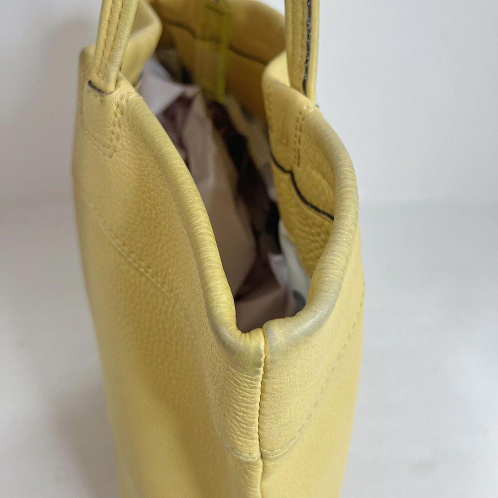 RARE Coach Julia Terry Tote in Butter Yellow Light Yellow Monogram Shoulder Bag