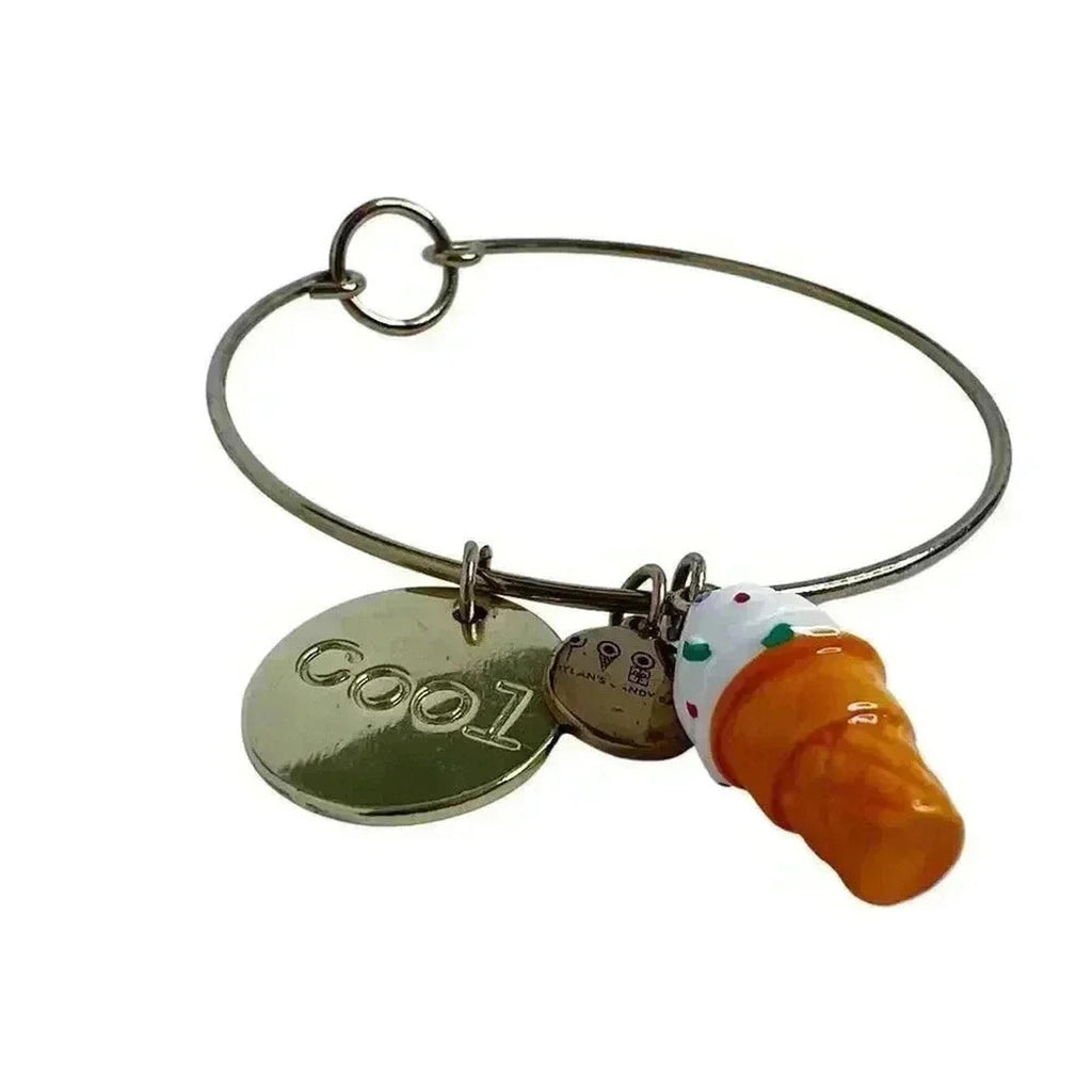 Dylan's Candy Bar Brass Bracelet With Ice Cream Charm Summer