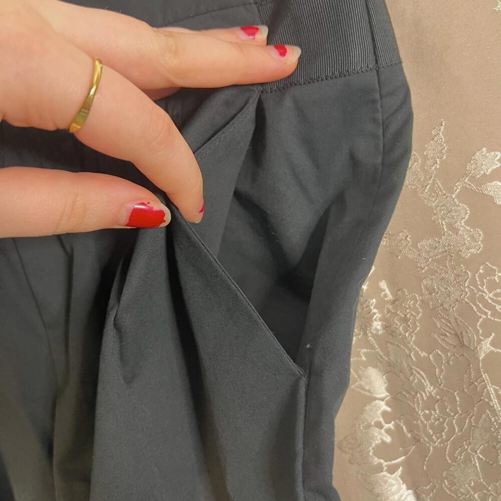 Banana Republic Black Cotton Pleated Mini Skirt Women's Size 8P