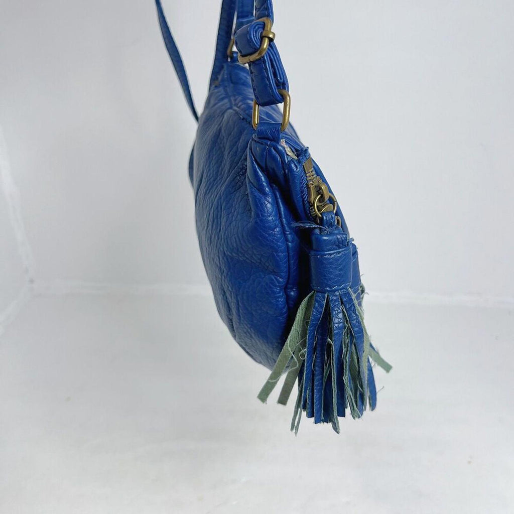 Deux Lux for American Eagle Outfitters Blue Faux Leather Crossbody Bag Purse