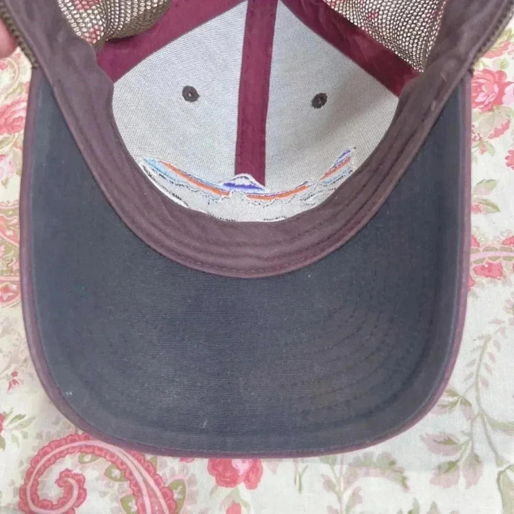 Patagonia Brown Trout Mountains Snapback Cap Fish Logo