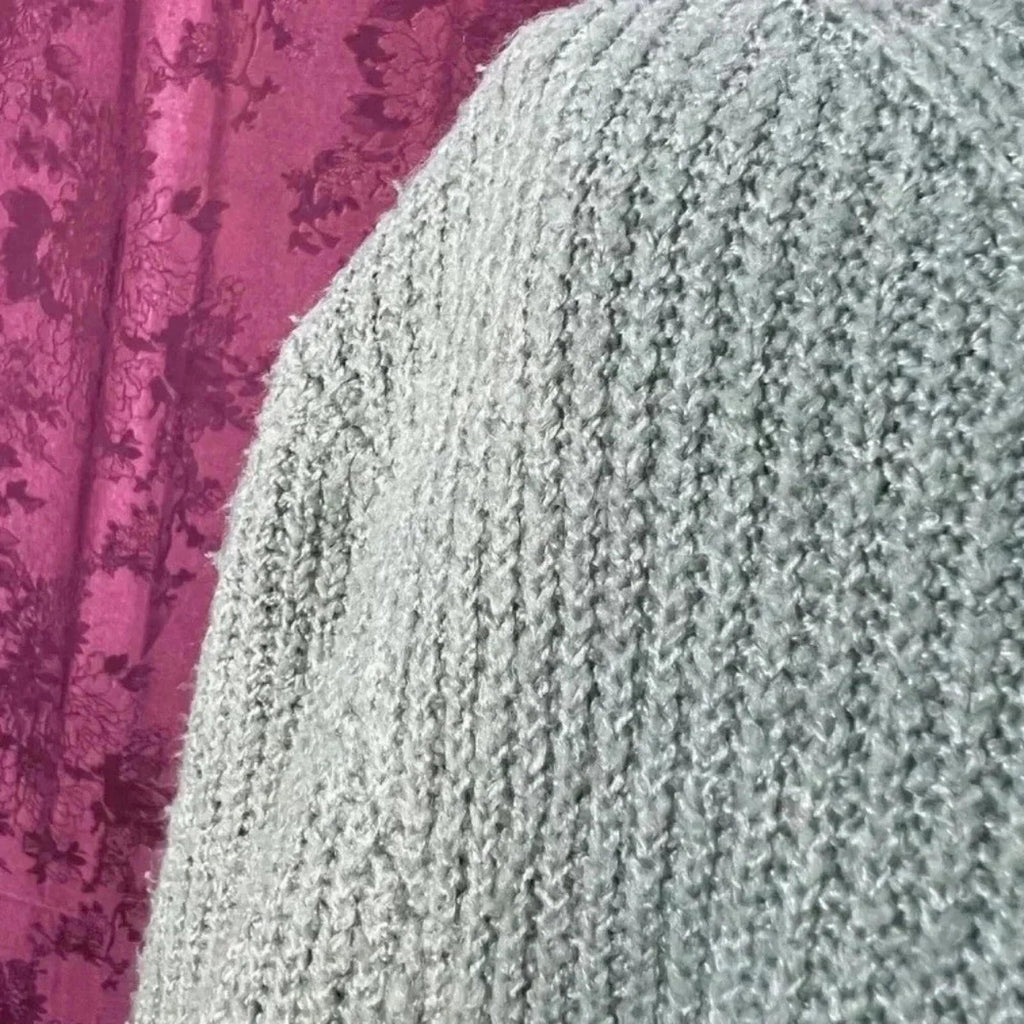 Tahari Green Cowl Neck Sweater Mock Neck Knit Women's Size L