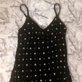 NWT Black White Patterned Maxi Dress Summer Sun Dress Women's Size S