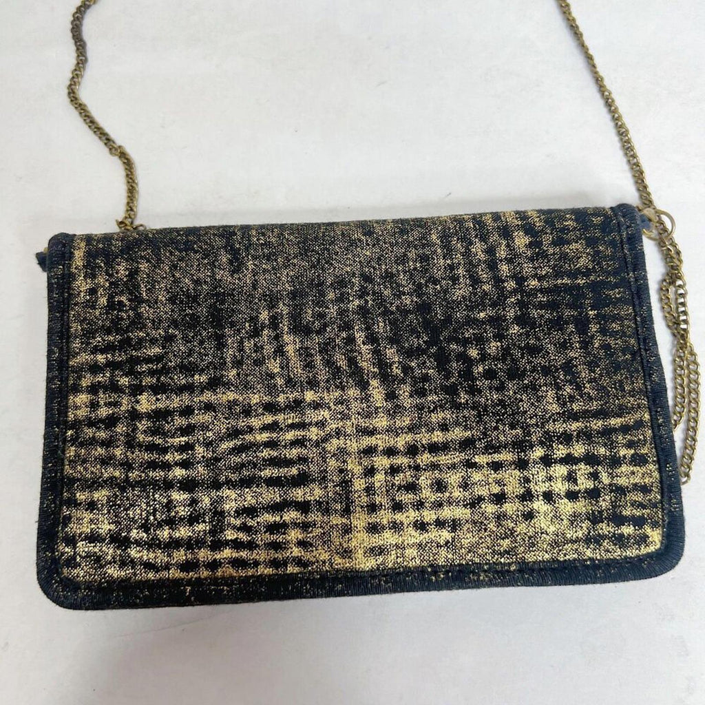 Ecote Urban Outfitters Gold Sequined Wallet Bag Evening Bag Distressed