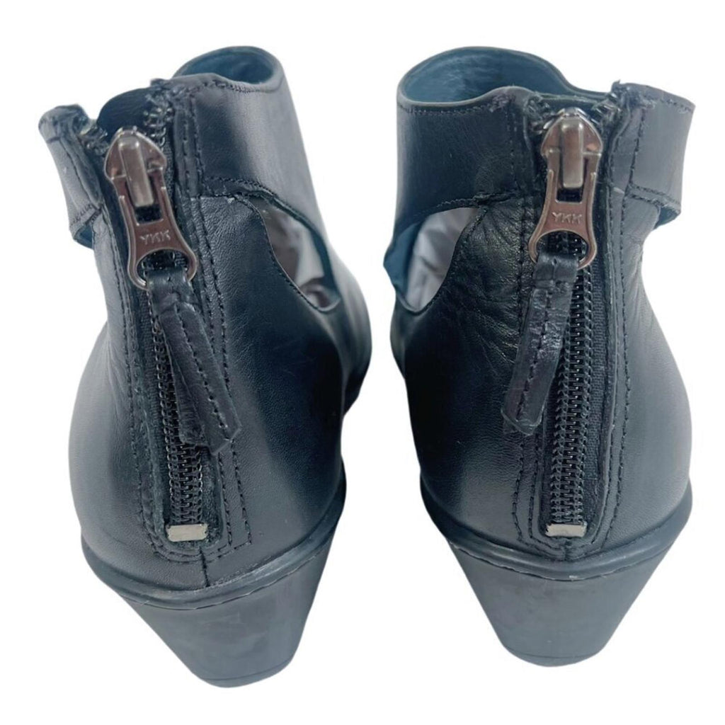 Dansko Bonita Black Leather Booties Ankle Boots Cutout Women's Size 7.5 US