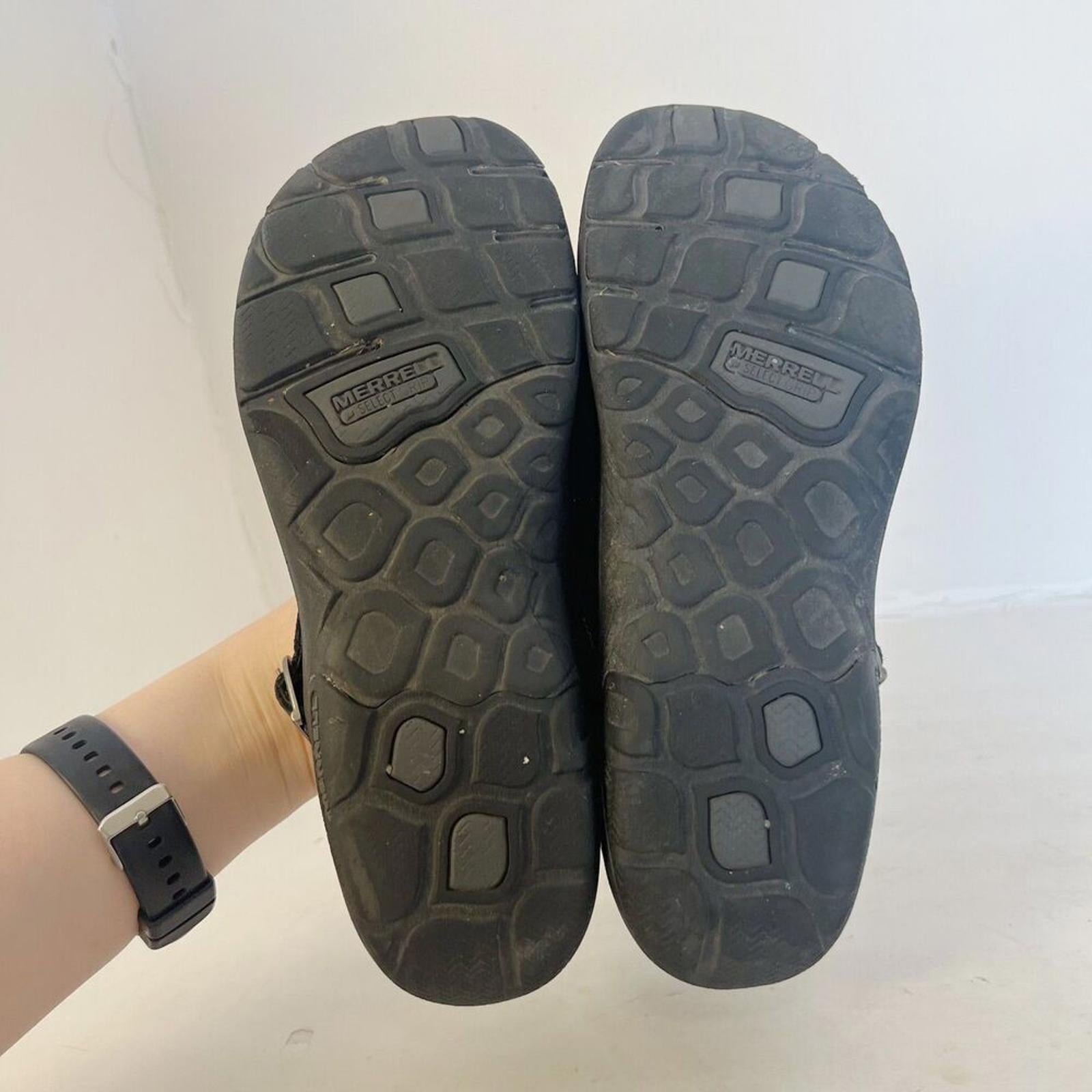 Merrell Women's Dassie Black Leather Mary Jane Flats Size 8 US